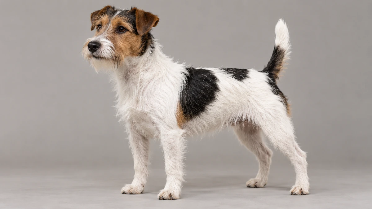 Jack Russell Terrier köpek — tel telli tricolor renk